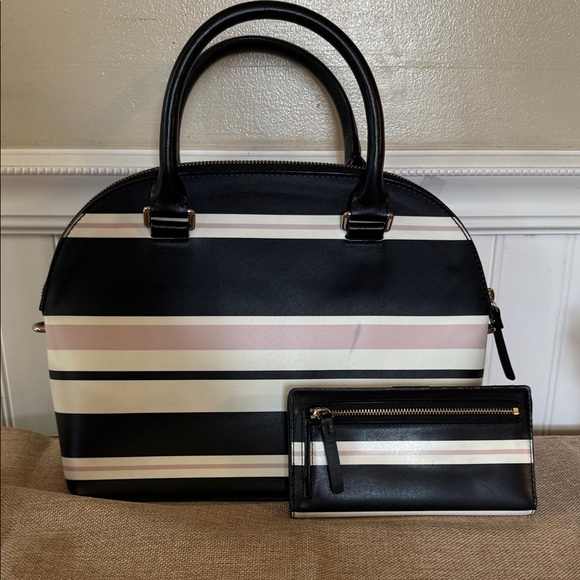 Kate Spade Grove St. Carli bag and wallet MRSP$489 color transfer around handle - Picture 4 of 13